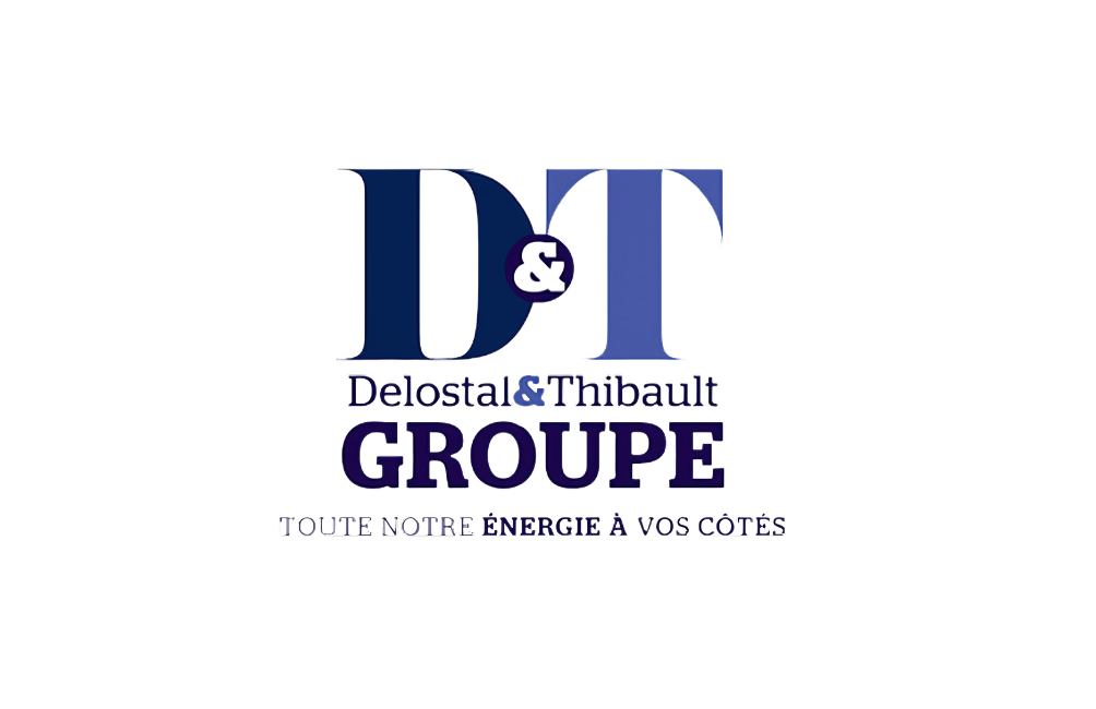 Logo de Delostal & Thibault Groupe, assurée par le Cabinet Assurances Dauphin, spécialiste des solutions d'assurance MMA.